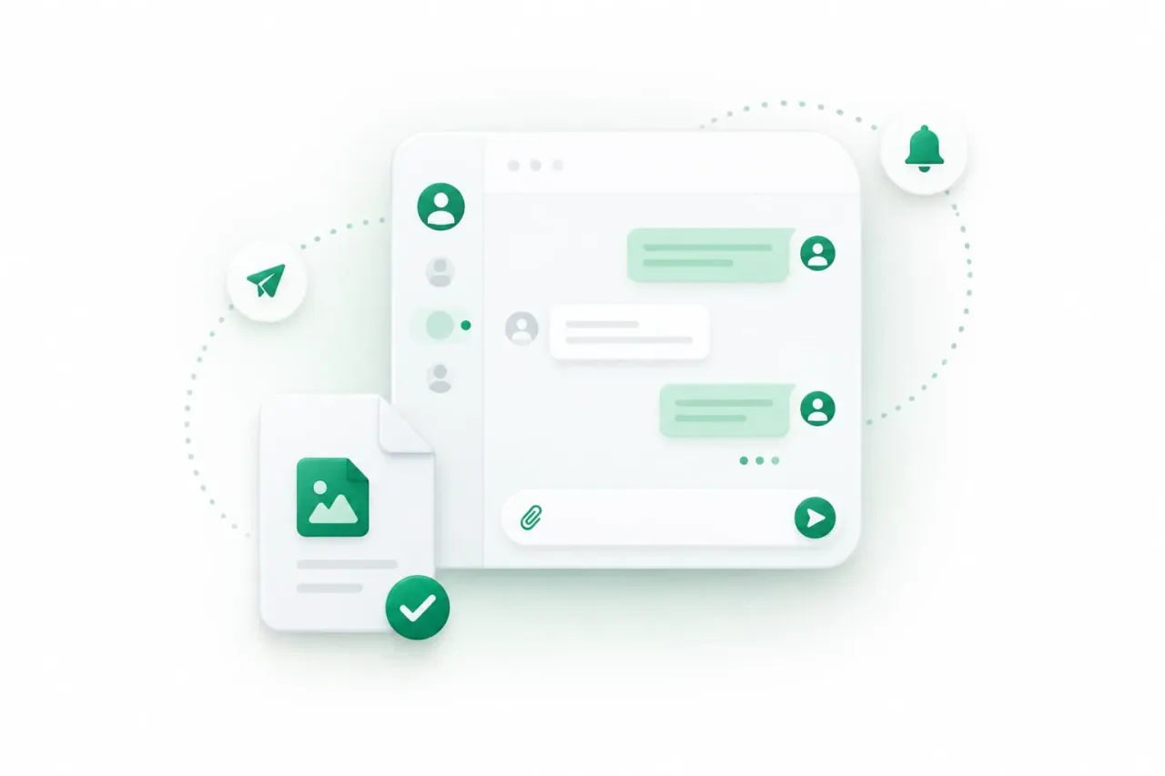 Dediziertes Messaging & Integrierte Dokumente