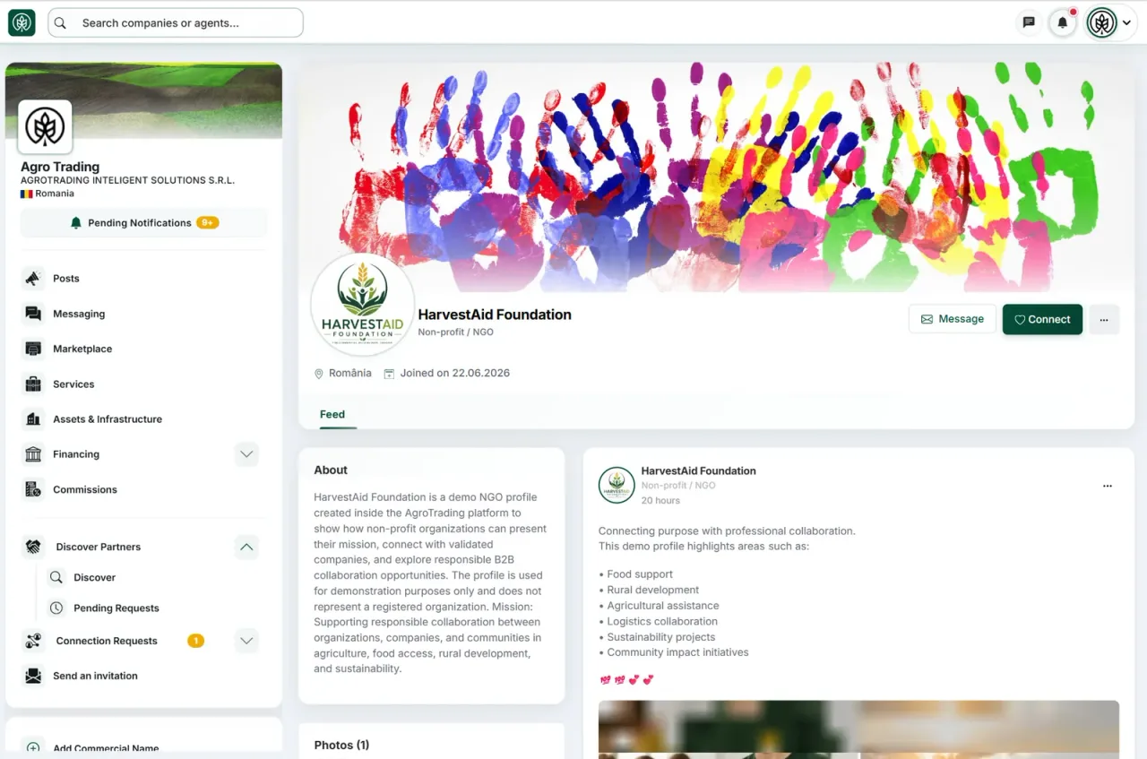NGOs und Organisationen mit sozialer oder wirtschaftlicher Rolle